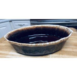 Vintage McCoy Pottery Brown Drip Casserole Dish 9" x 6" x 2.5" #707D